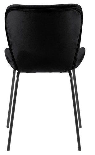 Chair Batilda, velvet, black