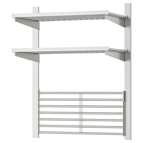 KUNGSFORS Suspension rail with shelf/wll grid