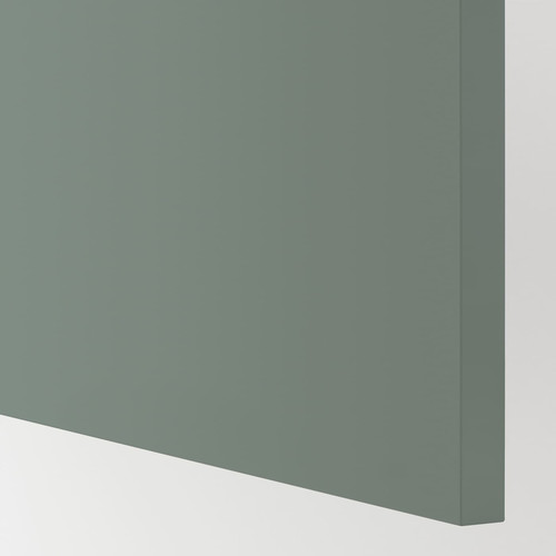 METOD Wall cabinet with shelves/2 doors, white/Bodarp grey-green, 60x60 cm