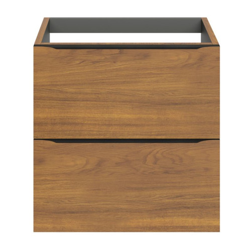 Goodhome Wall-mounted Basin Cabinet Imandra 60 cm, walnut