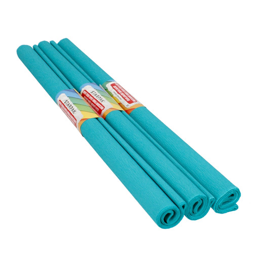 Crepe Paper 50x200cm 10pcs, turquoise