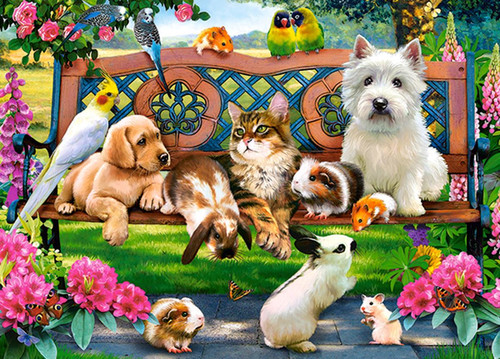 Castorland Children's Puzzle Pets in the Park 180pcs 7+