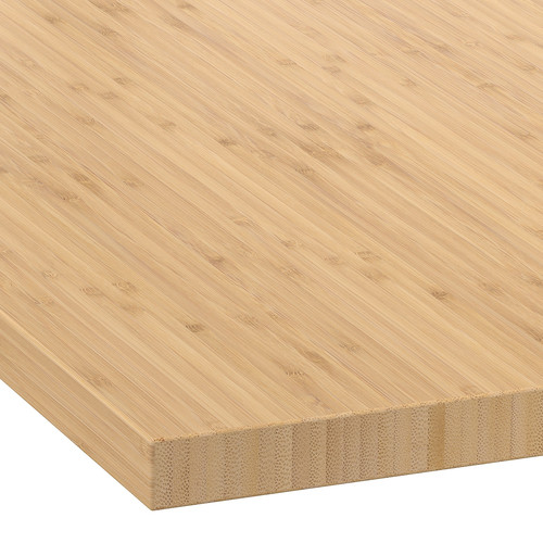 HOLMARED Worktop, bamboo/veneer, 246x2.8 cm