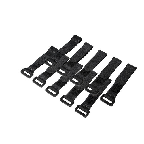 Cable Organizer, Velcro, 15cm, 10pcs black