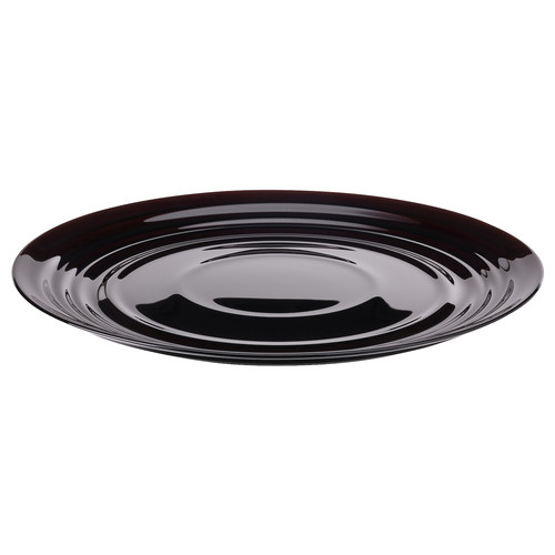 NÄTBARB Plate, black, 24 cm