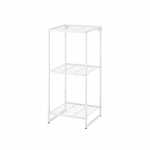 JOSTEIN Shelving unit, in/outdoor/wire white, 41x40x90 cm