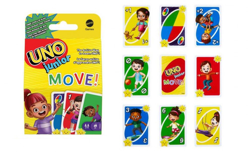 UNO Junior Move! Family And Kids Card Game HNN03 3+