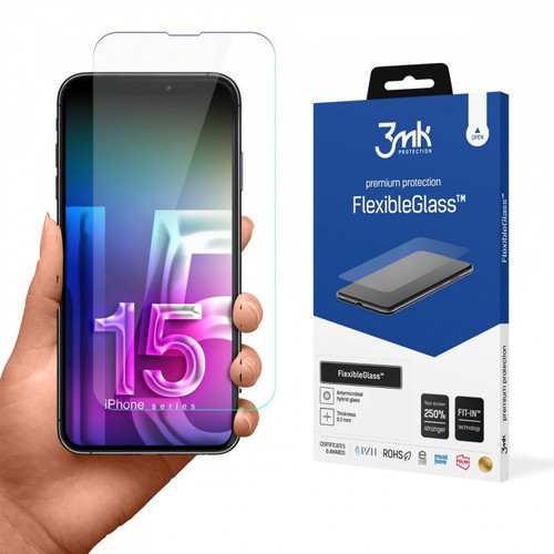 3MK Phone Screen Protector FlexibleGlass iPhone 15 Plus 6.7