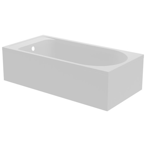 GoodHome Acrylic Bathtub Cavally 140x70 cm, white