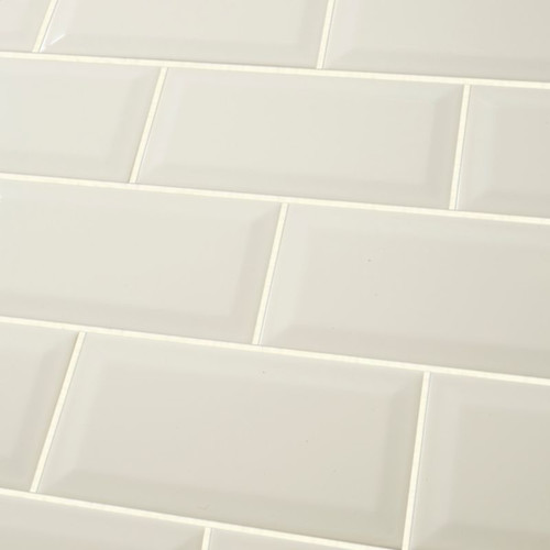 GoodHome Glazed Tile Trentie 10 x 20 cm, ivory, 0.8 m2