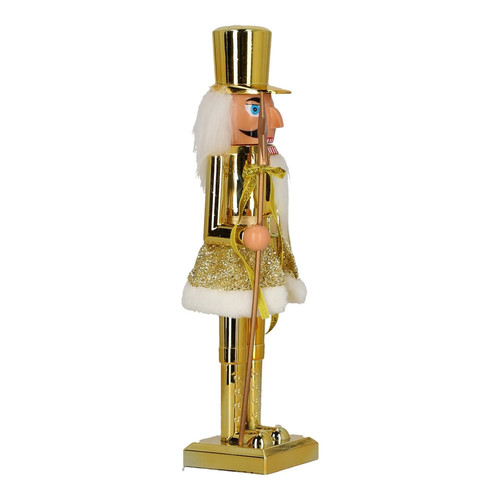 Nutcracker Christmas Decoration 38cm, hat, gold