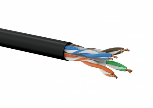 Alantec LAN Cable U/UTP Copper Cat.6 PE Outdoor KIU6OUTS305 305m, black