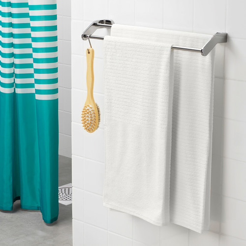 VÅGSJÖN Bath towel, white, 70x140 cm