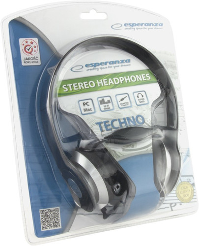 Esperanza Stereo Headphones EH145K Techno Black