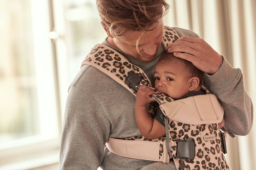 BABYBJÖRN - Baby Carrier ONE AIR, Beige/Leopard 0-36m