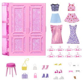 Barbie Dream Closet Toy Playset With Clothes & Accessories HXD59 3+