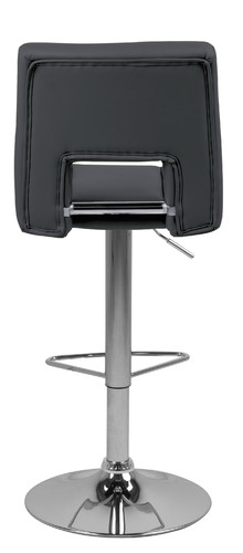 Bar Stool Sylvia, grey/chrome