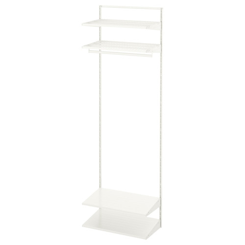 BOAXEL 1 section, white, 62x40x201 cm