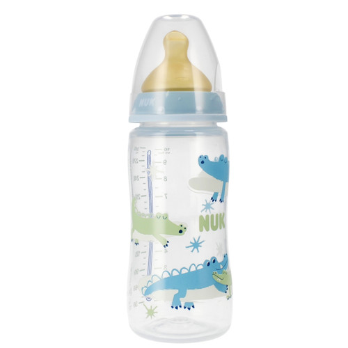 NUK First Choice Plus Baby Bottle with Temperature Control 300ml 0-6m, blue