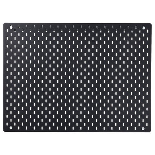 SKÅDIS Pegboard, black, 76x56 cm