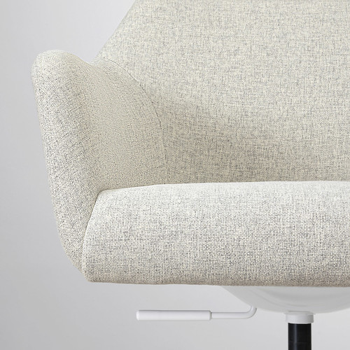 TOSSBERG / MALSKÄR Swivel chair, Gunnared beige/white