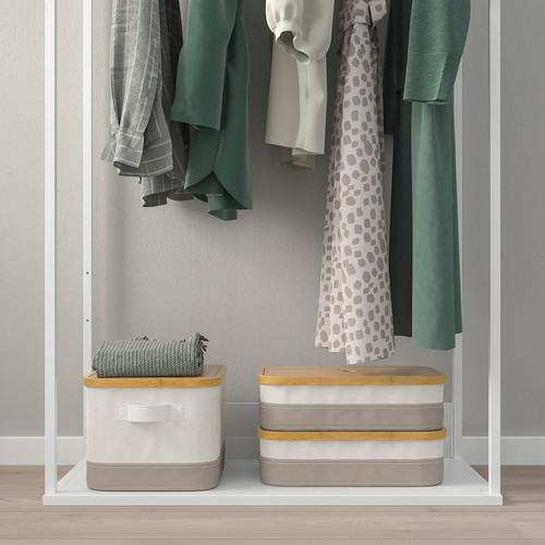 PLATSA Open clothes hanging unit, white, 80x40x180 cm