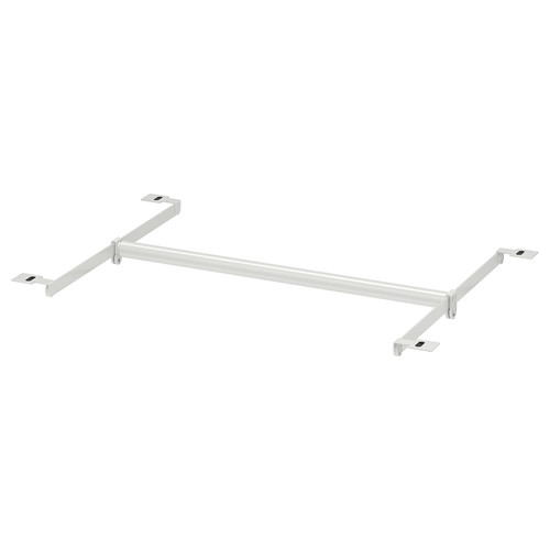 HJÄLPA Clth rail+2 susp rail+2 pck fitting, adjustable/white, 60-100x55 cm