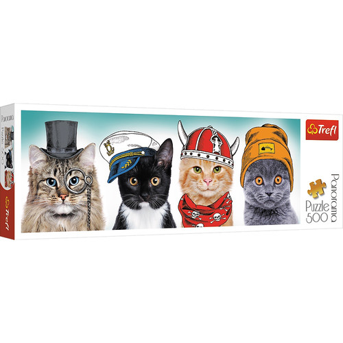 Trefl Jigsaw Puzzle Panorama Cats 500pcs 10+