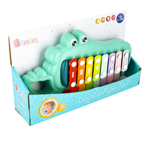 Bam Bam Piano Crocodile 2in1 18m+