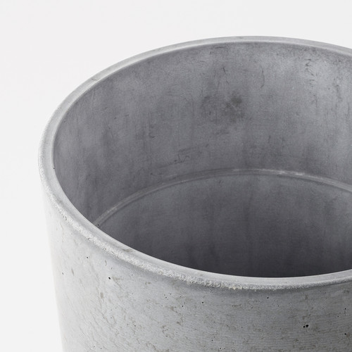 BOYSENBÄR Plant pot, in/outdoor light grey, 19 cm