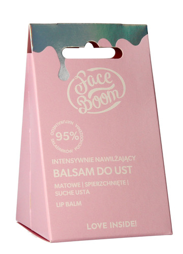 Bielenda Face Boom Intensely Moisturizing Lip Balm 95% Natural 15g