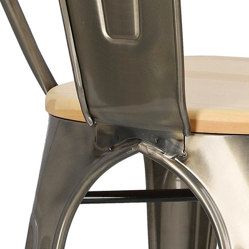 Chair Paris Wood, metallic, pine natural