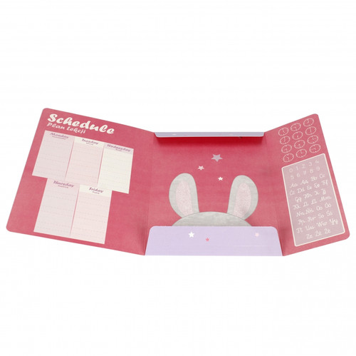 Document File Folder with Elastic Band A4 10pcs Rabbit