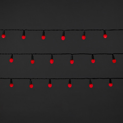 Christmas Lights 240 LED, balls, red, in-/outdoor