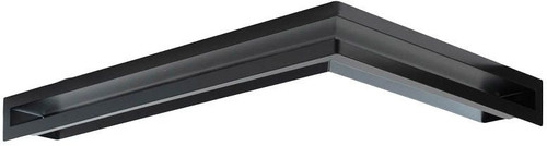 NORDflam Grate Aero, 38x58x6 cm, right, black