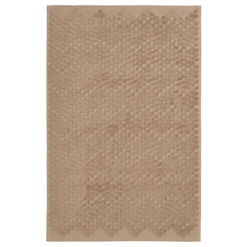 FJÄLLKATTFOT Bath mat, beige, 50x80 cm