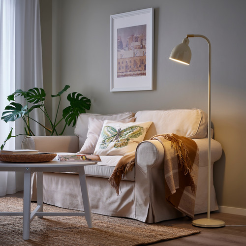 RÖDFLIK Floor/reading lamp, light beige
