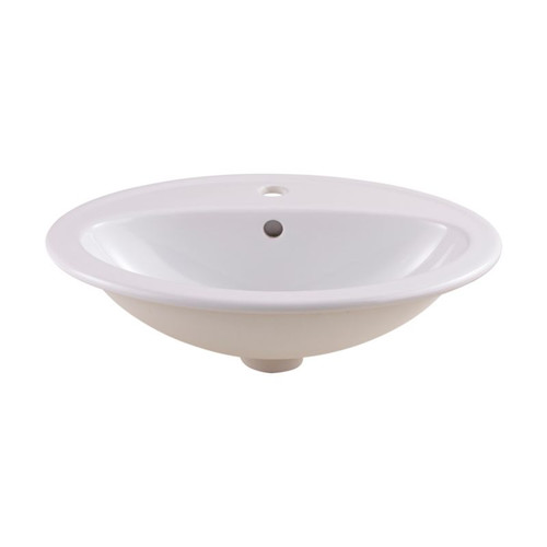 GoodHome Countertop Ceramic Wash-Basin Turso 53.5 x 41 cm, white