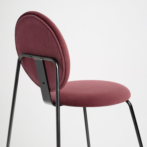 MÅNHULT Chair, black/Hakebo deep red