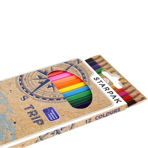 Starpak Colour Pencils 12 Colours Trip