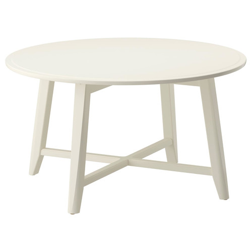 KRAGSTA Coffee table, white, 90 cm