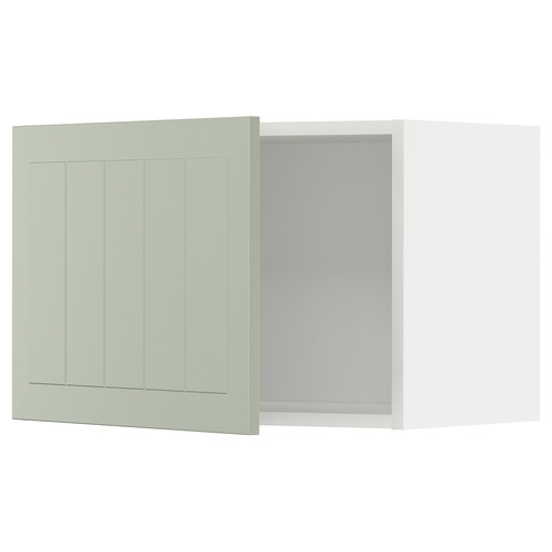 METOD Wall cabinet, white/Stensund light green, 60x40 cm