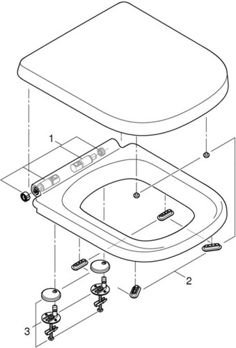 WC Set with Soft-close Seat Solido Euro Rim