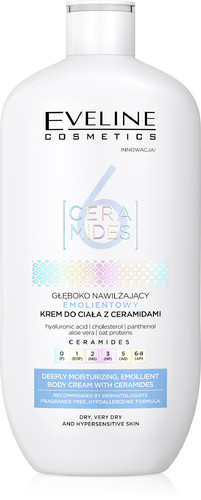 EVELINE 6 Ceramides Deeply Moisturizing Emollient Body Cream with Ceramides 350ml