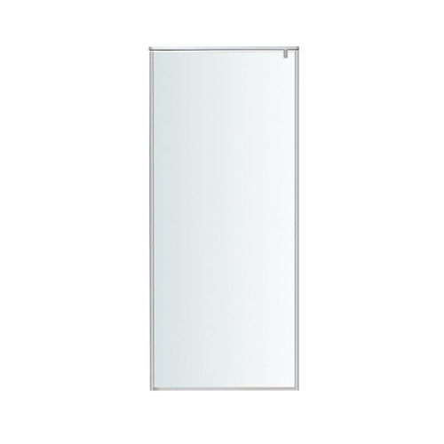 GoodHome Walk-in Shower Ezili 90 cm, chrome/transparent