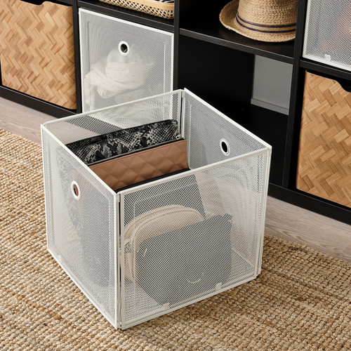 DRÖNJÖNS Storage box, white, 33x37x33 cm