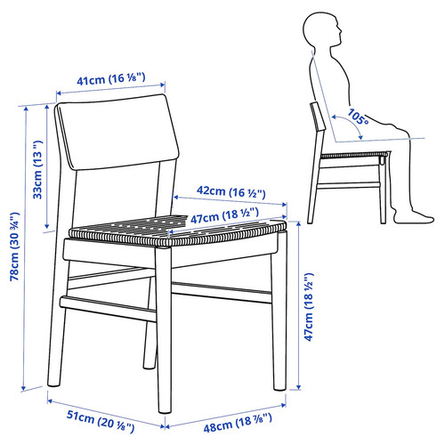 SKANSNÄS Chair, light beech