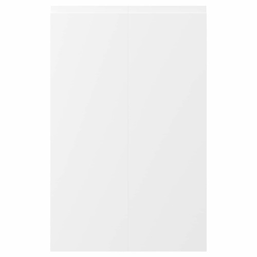 VOXTORP 2-p door f corner base cabinet set, left-hand matt white white, 25x80 cm