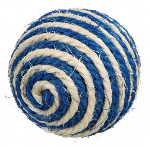 Trixie Sisal Ball with Rattle 6cm, assorted colours