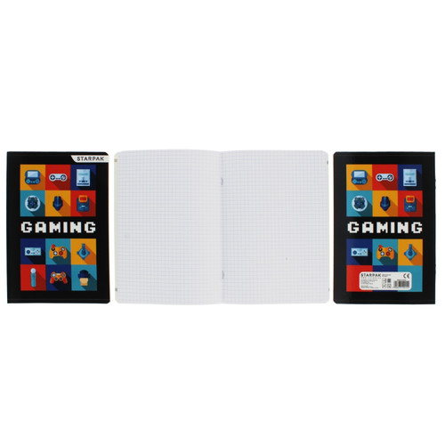 Notebook A5 16 Sheets Squared Gaming 20-pack